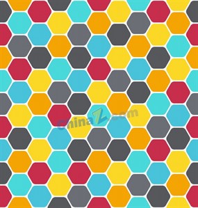 彩色蜂窝状背景矢量